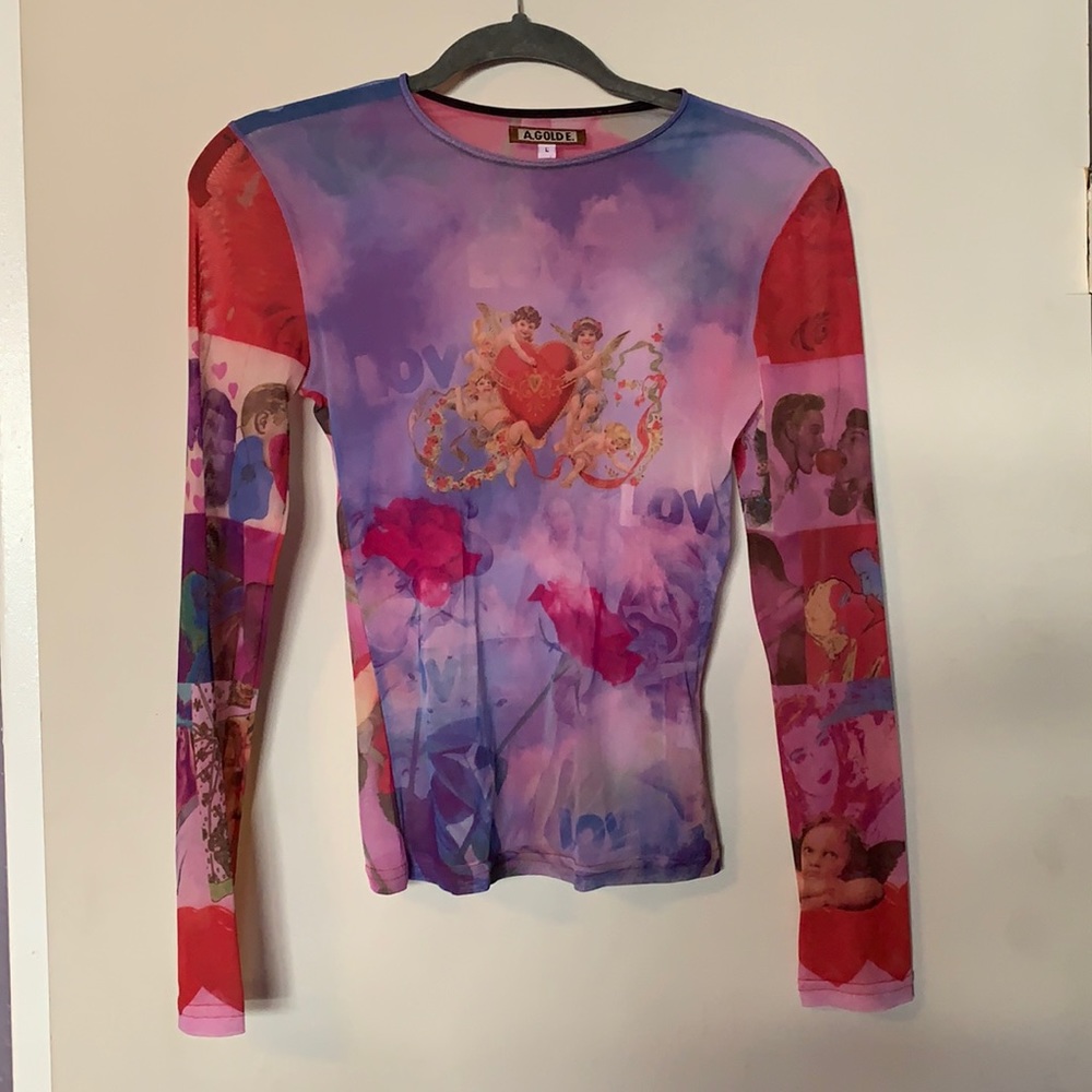 Vintage Agolde Y2K Mesh Top